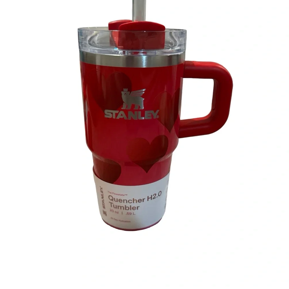 Stanley Valentine's Day 20 oz Stainless Steel H2.0 Flowstate Quencher Tumbler - Picture 3 of 6